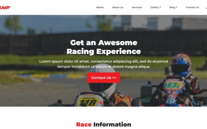 Karting Kampı HTML Şablonu