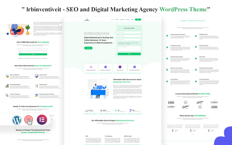 lrbinventiveit – WordPress-Theme für Agenturen für SEO und digitales Marketing