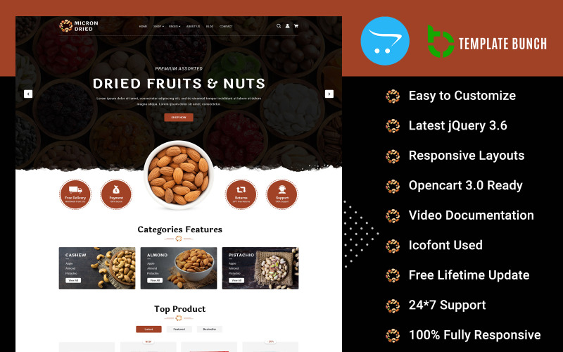 Micron dry - Responsive OpenCart主题的电子商务