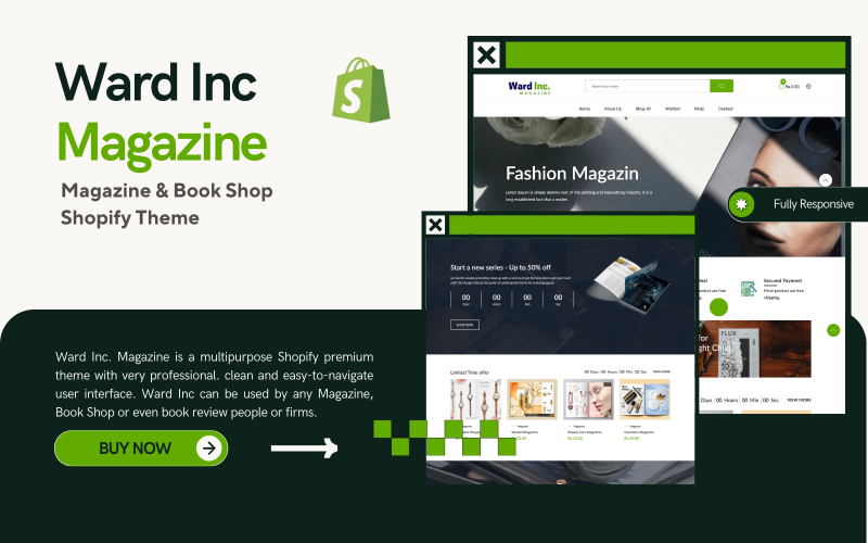 Ward Inc. Magazine - Tijdschrift en boekwinkel Shopify-thema