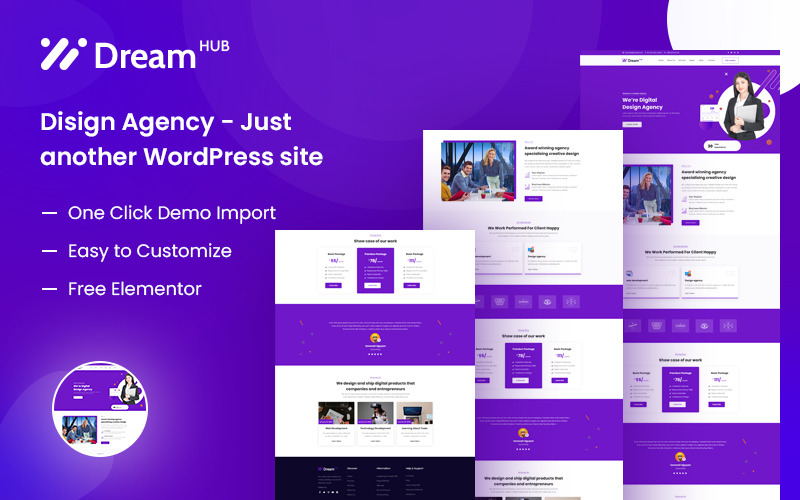 DreamHub - Ontwerpbureau WordPress-thema