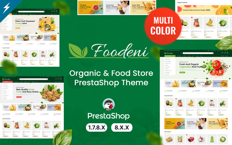 Foodeni - Tema de PrestaShop para Verduras, Frutas y Comestibles