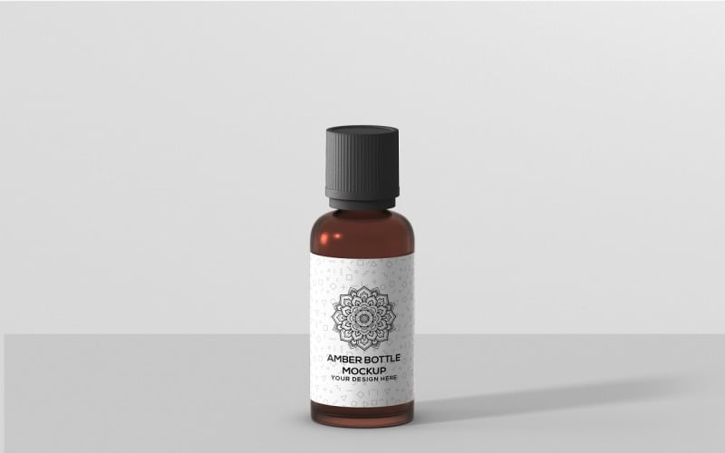 Amber Bottle - Amber Bottle Mockup