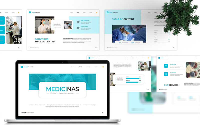 Medicinas – Medizinische Keynote-Vorlage