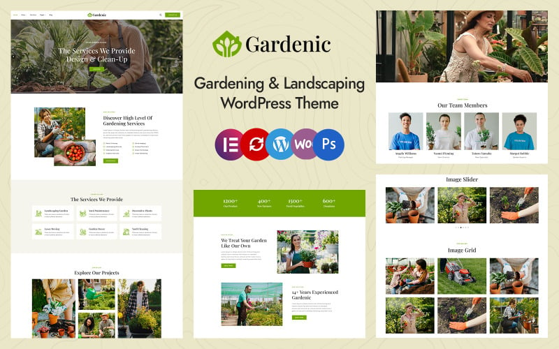 Gardenic - Landscape Gardening Elementor WordPress Responsive Theme