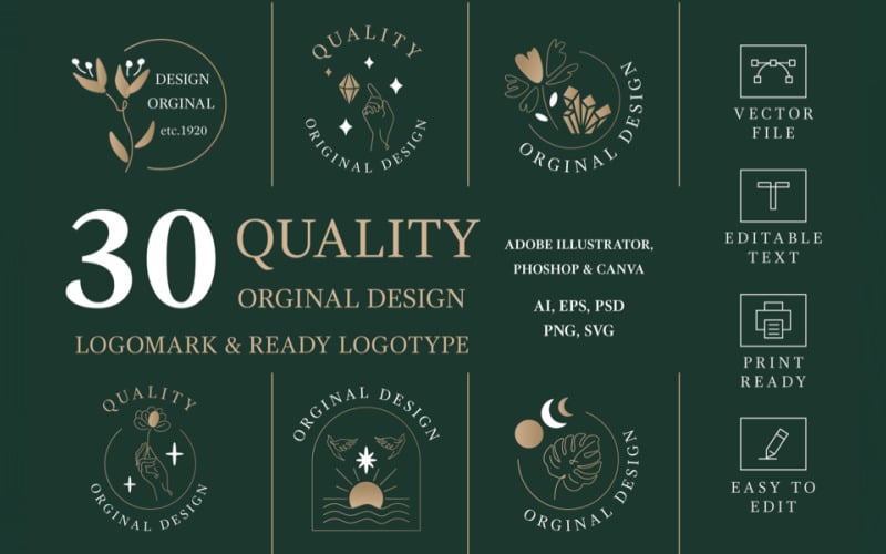 30质量原创设计准备标志