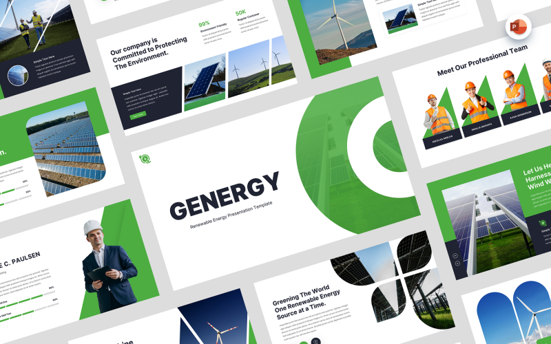 能源-可再生能源Powerpoint模板