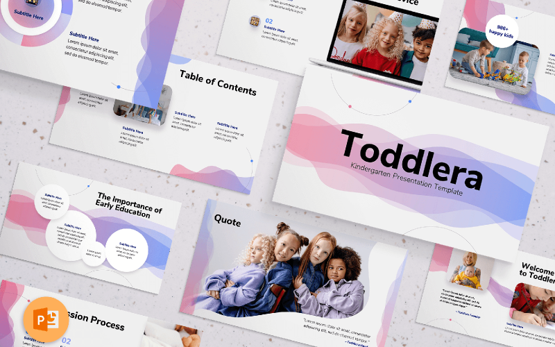 Toddlera - Modello PowerPoint per la presentazione dell'asilo