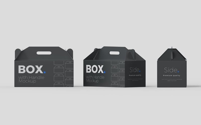 Box mit Griff Mockups Vol 07