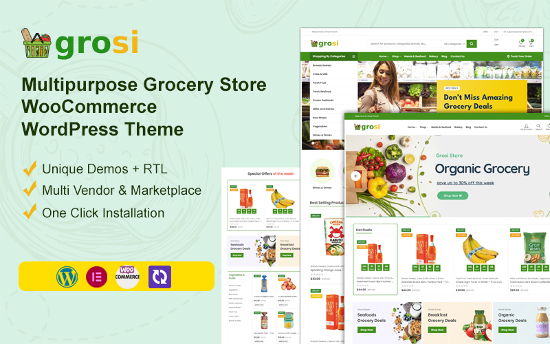 Grosi - 杂货店 WooCommerce WordPress 主题