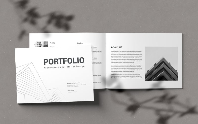 Architektur-Portfolio-Layout-Vorlage