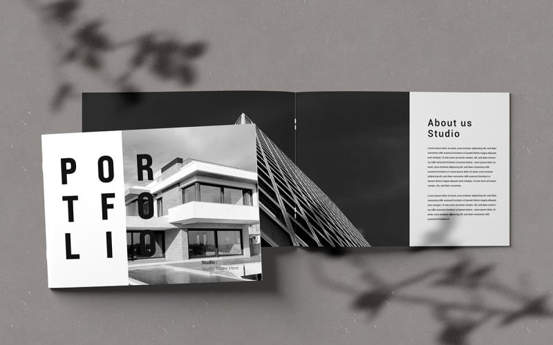 Horizontales Portfolio-Layout-Design