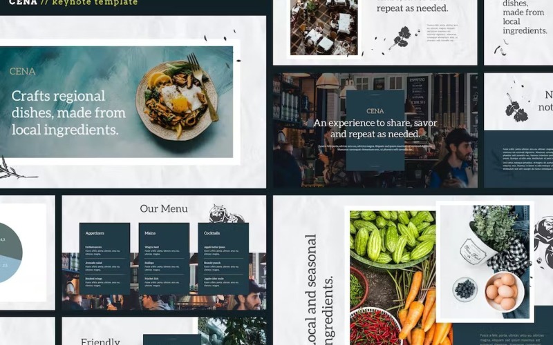 CENA - Food & Culinary Theme / Keynote Template