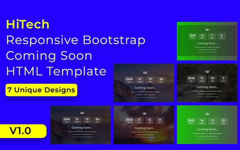 Bootstrap responsivo de alta tecnologia em breve Modelo HTML