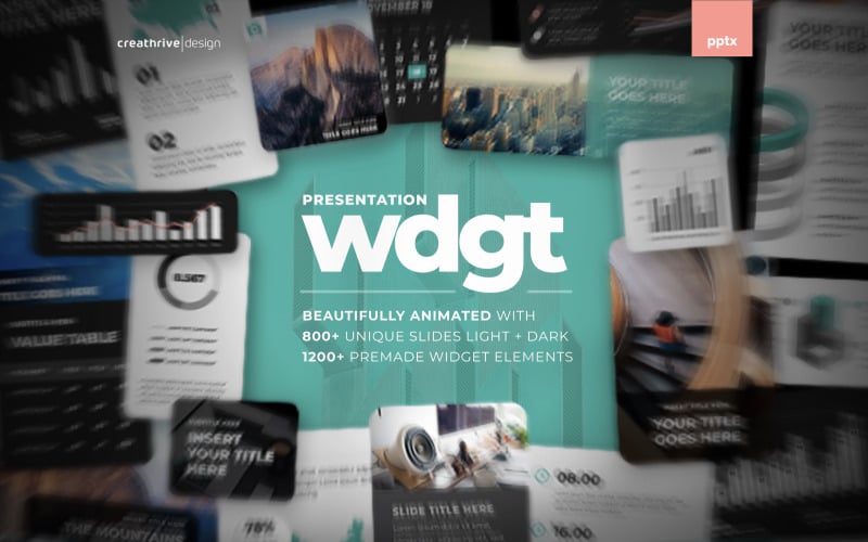 WDGT Анимированный Шаблон PowerPoint