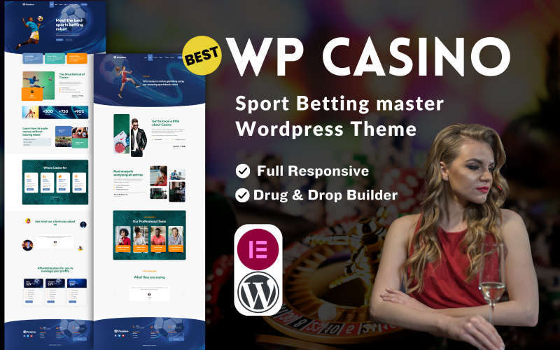 wpcasino Predicción de apuestas Tema de Wordpress