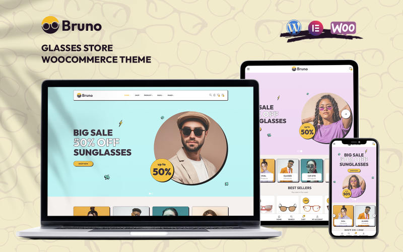 Bruno - Tema WooCommerce para tienda de gafas