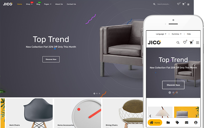 Jico - Furniture Theme WooCommerce Theme