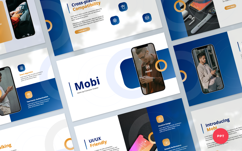 Mobi - Modèle de présentation d'application mobile