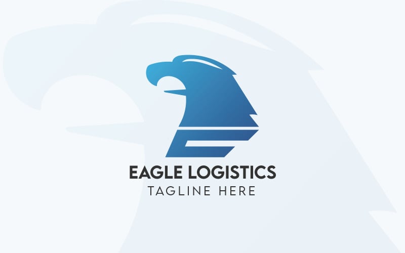 鹰物流标志-物流和运输公司的标志