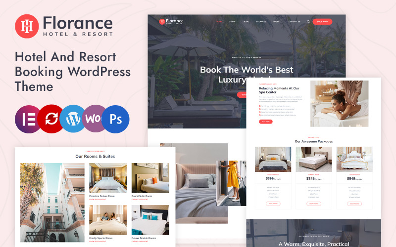 佛罗伦萨-酒店和度假村预订元素WordPress主题