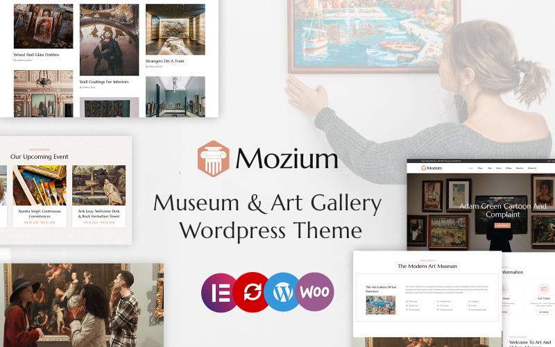 Mozium - Müze ve Sanat Galerisi Elementor WordPress Teması