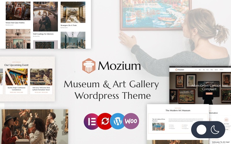 Mozium - Muzeum a galerie umění Elementor responzivní téma WordPress