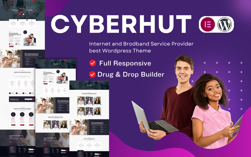 Тема WordPress для интернет-провайдера CyberHut