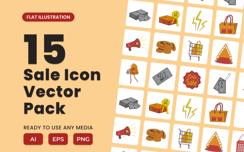 Výprodej 2D Icon Ilustrace Set Vol 1