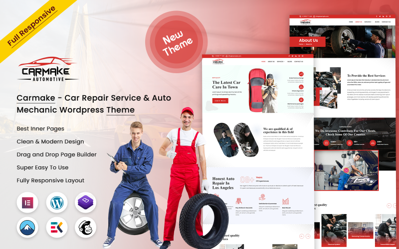 Carmake - Autoservis & Automechanik téma WordPress