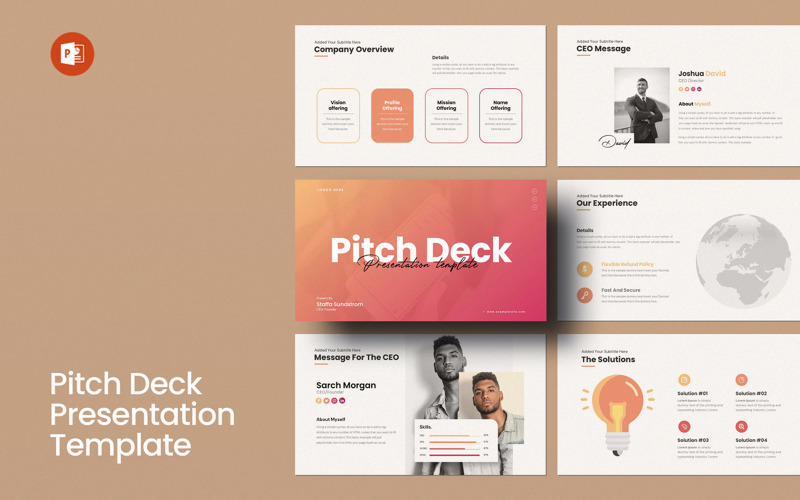 Pitch Deck Prezentační šablona PowerPoint V1