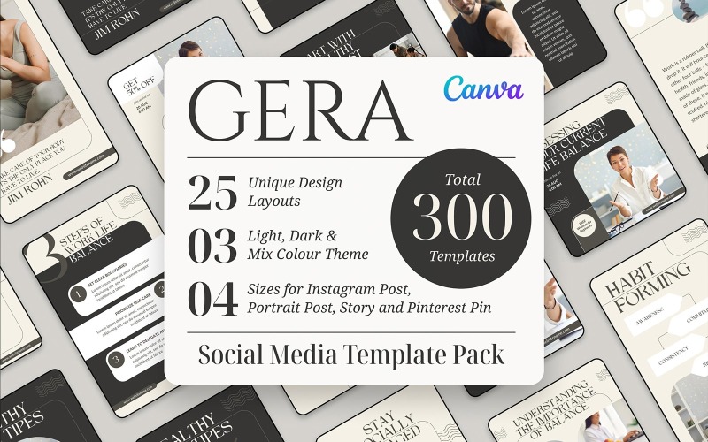 Gera - Plantillas de redes sociales de Canva