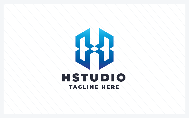 HStudio Letter H Pro logo模型