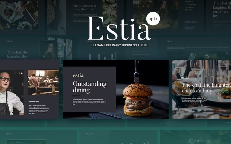 ESTIA - Culinaire Powerpoint-sjabloon