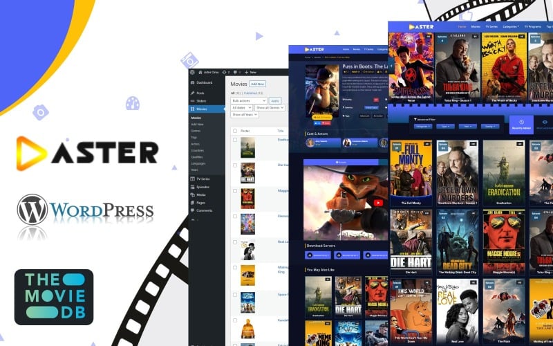 Aster Cima – WordPress-Theme für Filme und Fernsehserien
