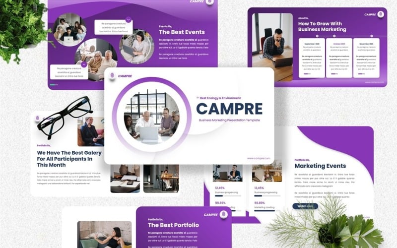 Campre - Marketing Powerpoint-mall