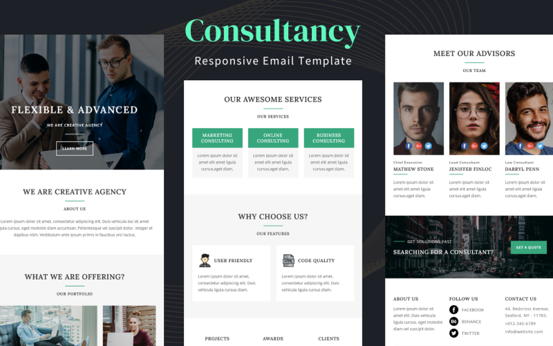 Consultancy — многоцелевой адаптивный шаблон электронной почты