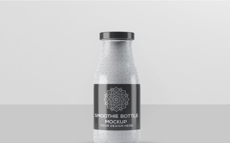 Smoothie glazen fles mock-up