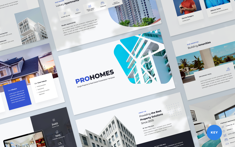 Prohomes - Keynote-mall för presentation av fastigheter och fastigheter