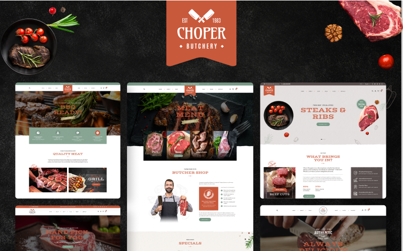 Ap Choper - Thème Shopify Viande fraîche et supermarché