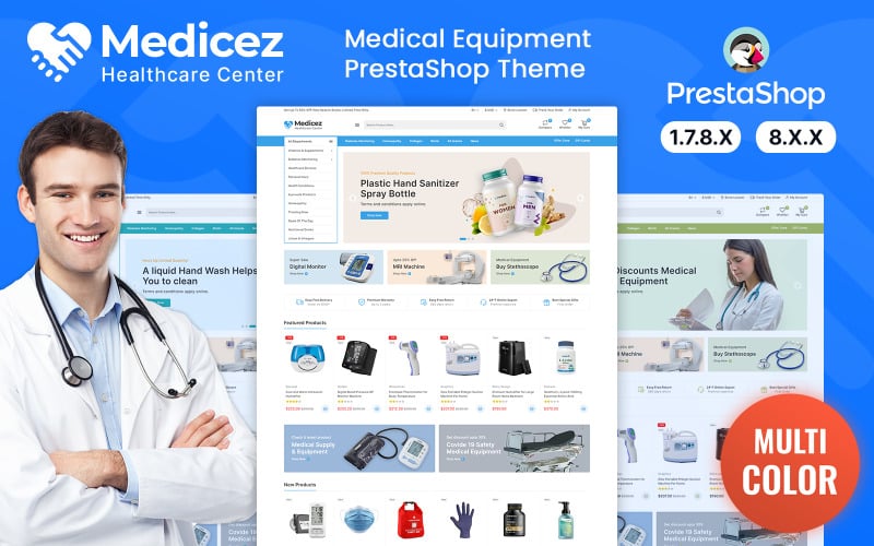 Medicez -医疗，药物和药房prestshop主题