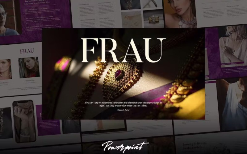 Frau - Fashion Business Powerpoint-mall