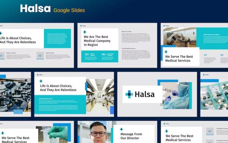 Halsa – Lékařská šablona Prezentace Google