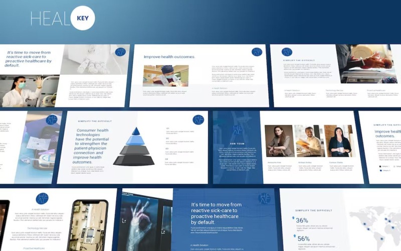 Heal - Plantilla de Keynote con tema médico
