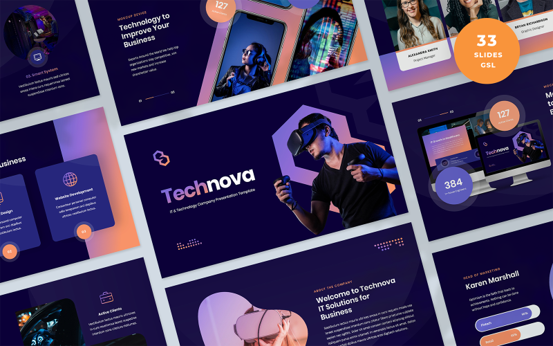 Technova - it和技术公司谷歌SlidesTemplate