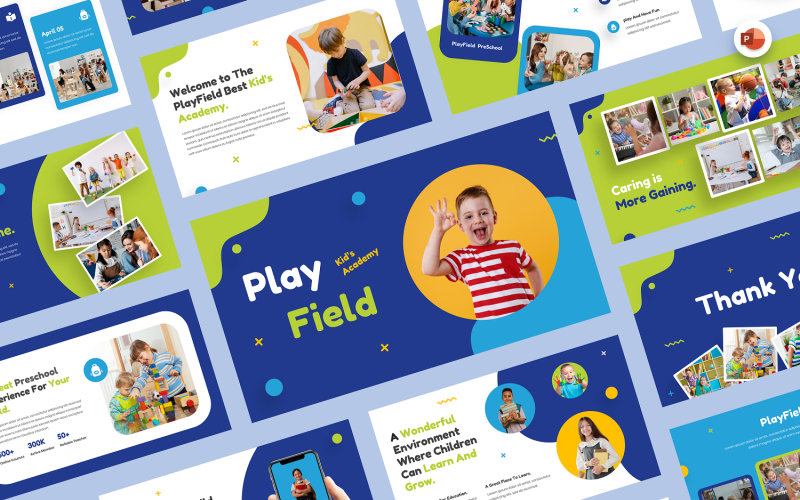 PlayField - Kid's Academy & PreSchool PowerPoint šablony