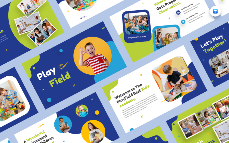 PlayField - Plantilla de Keynote para la academia infantil y preescolar