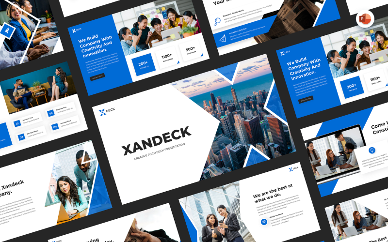 Xandeck -创意Pitch Deck ppt模板