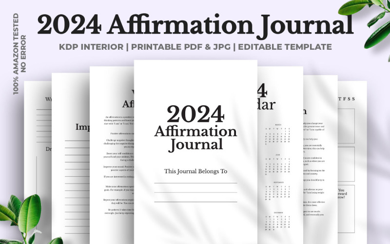 Jornal de Afirmação de 2024 Kdp Interior