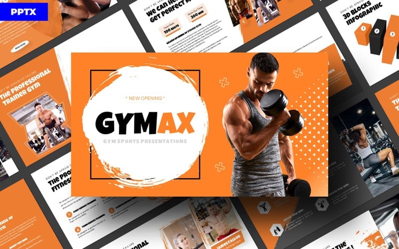 Gymax PowerPoint-presentatiesjabloon